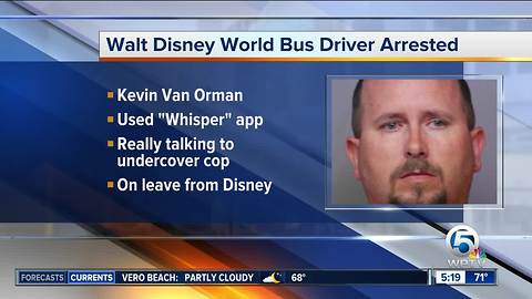 Walt Disney World bus driver arrested