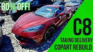 Taking Delivery 2020 Corvette V8 From Copart!