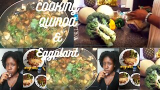How to cook Quinoa with Eggplant | Great for weightlo