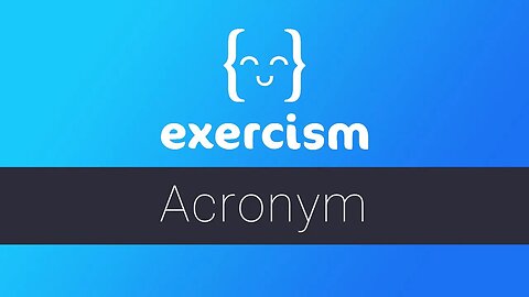 Exercism - Acronym