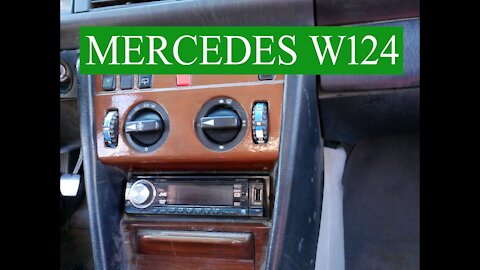 Mercedes Benz W124 - Como desmontar la madera de la climatización y aire tutorial