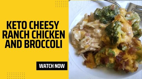 KETO DIET: KETO CHEESY RANCH CHICKEN AND BROCCOLI. #shorts #keto #ketodiet #ketorecipes