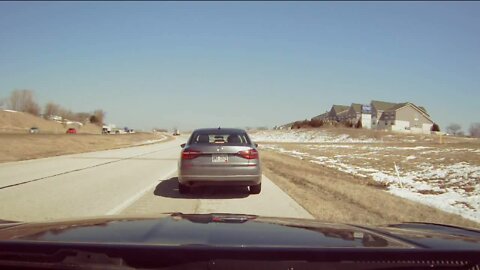 Dash cam highlights dangers of speeding 100 mph on the freeway