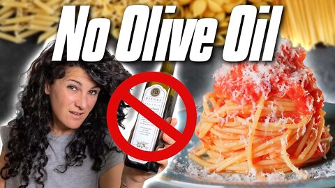 An Italian Tries to Cook Without OLIVE OIL