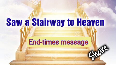 Vision: Stairway and Holy Spirit - #Awakening and #Rapture⏳🔥#Share #Jesus #GOD #Bible #Peace
