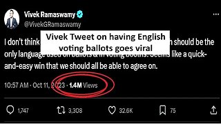 Vivek’s take on having English only on ballots goes viral