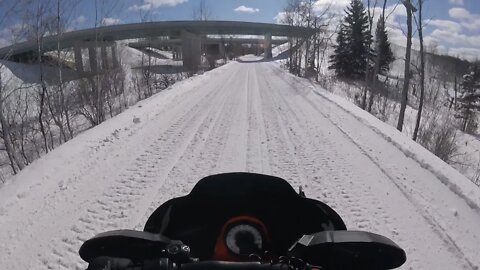 Snowmobile Trail Riding (Gaylord, Michigan) Part 2