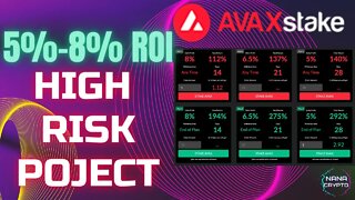 Avax Stake Review | Earn 5%-8% ROI Daily | High Risk Dapp