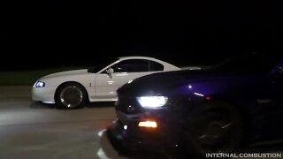 YSI Coyote Swapped SN95 Cobra vs S550 vs Vortech 363 Stroker Mustang GT Street Race