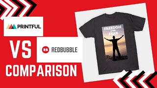 PRINTFUL versus REDBUBBLE Which is best?! 🎽👚👕