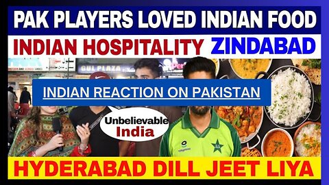 INDIAN REACTION ON PAK MEDIA CRYING BEEF NOT INCLUDED PAKISTANI TEAM FOOD MENU