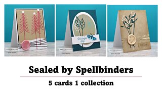 Sealed by Spellbinders | 5 Cards 1 Collection