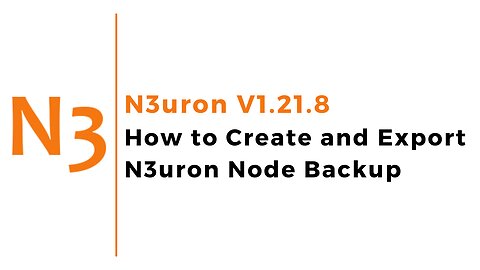 How to Create and Export N3uron Node Backup | N3uron | SCADA | IoT | IIoT |