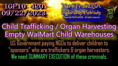 IGP10 420 - Spanish Version - Child Trafficking Organ Harvesting Empty WalMart Child Warehouses