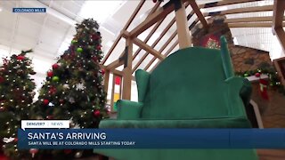 Santa's arriving at Colorado Mills in Lakewood