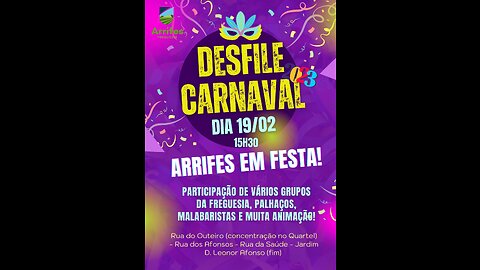 LIVE: Desfile Carnaval Arrifes / Carnival Parade - Ponta Delgada Azores Portugal - 19.02.2023