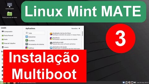 3- Linux Mint Mate 20.3 Instalação Multiboot com Windows e outras distros Acompanhe todos os passos