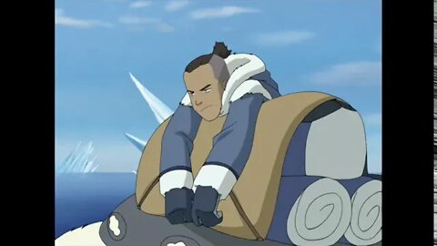 Sokka is ready for take off (Avatar The Last Air Bender)