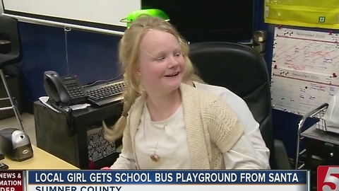 Local Girl Gets School Bus As Special Gift