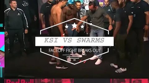 KSI SHOVED IN THE FACE - KSI VS SWARMZ