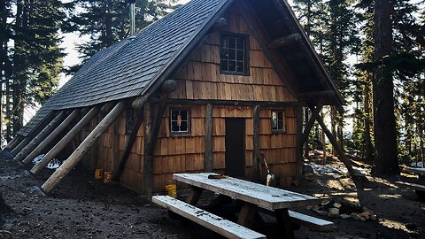 EXPLORING THE EPIC Tilly Jane A-Frame Rustic Log Cabin Shelter Area! | 4K | Mount Hood | Oregon