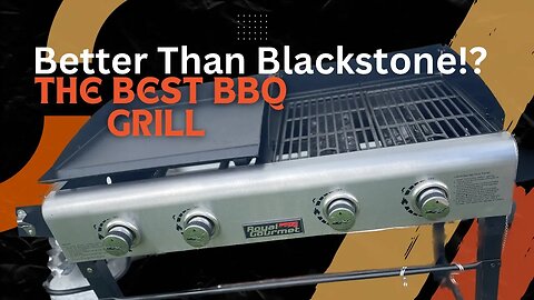 Best Grill? Better Than Blackstone & Camp Chef! | Royal Gourmet Flat Gas Grill & Griddle Combo