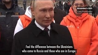 President Putin: "What´s the difference between Ukrainian refugees in Russia and EU?"