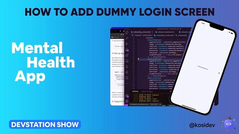 How to add Auth login page in flutter