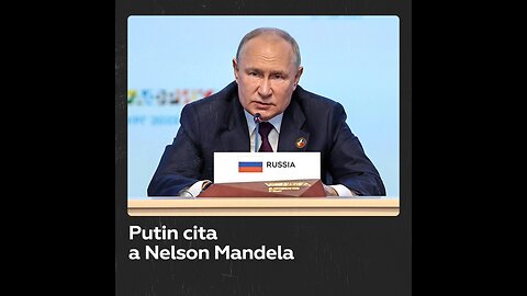 Putin cita a Nelson Mandela en la Cumbre Rusia-África