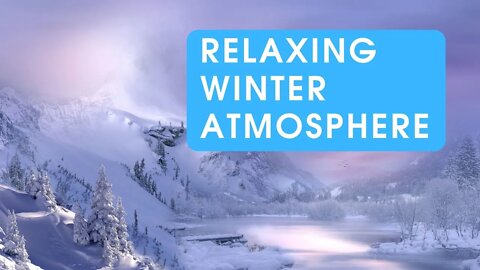 Relaxing winter atmosphere. Blizzard sound for sleep and meditation.