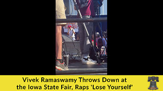 Vivek Ramaswamy Throws Down at the Iowa State Fair, Raps 'Lose Yourself'