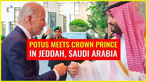 United States President Joe Biden lands in Saudi Arabia and meets Crown Prince