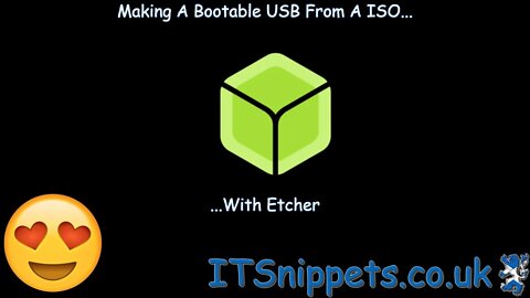 Making A Bootable USB From A ISO Using Etcher (@youtubr, @ytcreators)