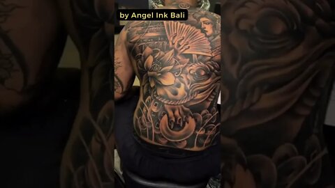 Stunning work by Angel Ink Bali #shorts #tattoos #inked #youtubeshorts