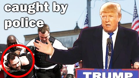 Lib Protestor RUSHES stage at Trump rally LIVE..