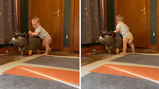 Baby Boy Shows Uncontainable Happiness When Dad Comes Home