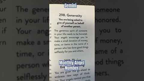 Gemini Angel Number 298#gemini tarot#Angel numbers