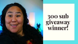 300 Subscriber Giveaway Winner Announcement