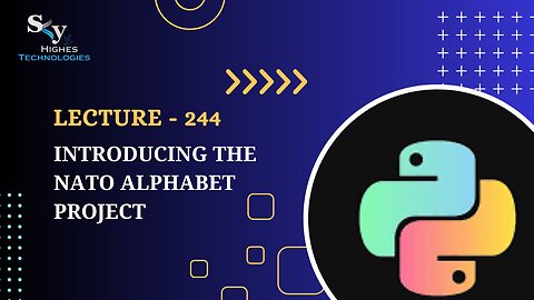 244. Introducing the NATO Alphabet Project | Skyhighes | Python