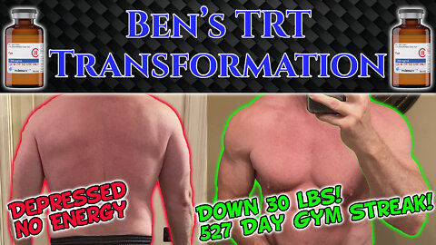 Bens Awesome TRT Transformation! Testosterone Replacement Therapy Turned Ben in a TRT Beast!!!