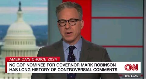 CNN's Tapper is iut of touch with reality. Mark Robinson is right.