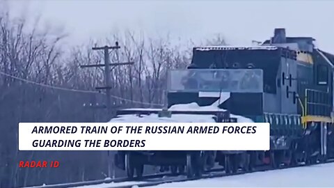 Armored train of the Russian Armed Forces guarding the borders of the liberated regions