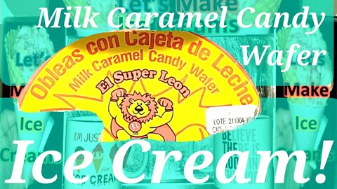Ice Cream Making Milk Caramel Candy Wafer