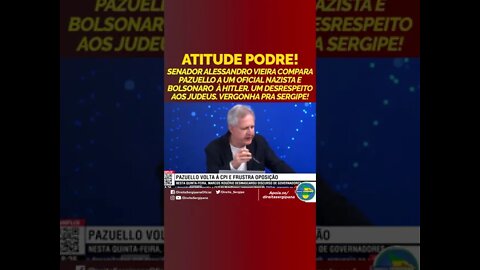 LAMENTÁVEL! SENADOR ALESSANDRO compara Pazuello a um Oficial N@ZiSt@