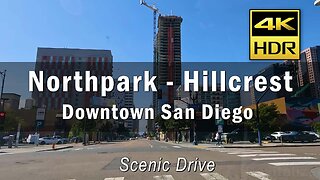 Driving to Downtown San Diego 4K