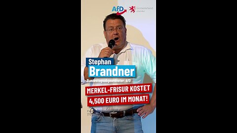 4.500€ Steuergeld für MERKELs FRISUR pro Monat !@STEPHAN BRANDNER AfD🙈