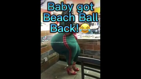Lady got Beach ball back!