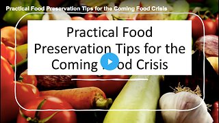 Food preservation and storage tips that can help you prepare for a food crisis