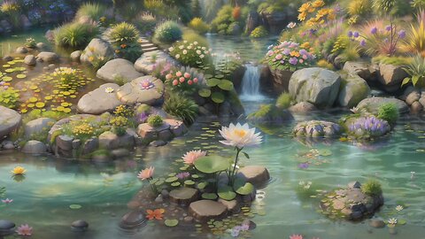 Serene Lily + Koi Pond Soundscape: Ultimate Relaxation for Deep Sleep and Healing Meditation
