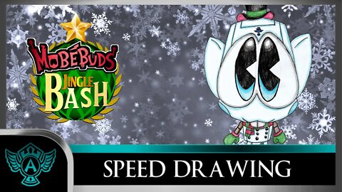 Speed Drawing: MobéBuds Jingle Bash - Snowelfon | A.T. Andrei Thomas 2022